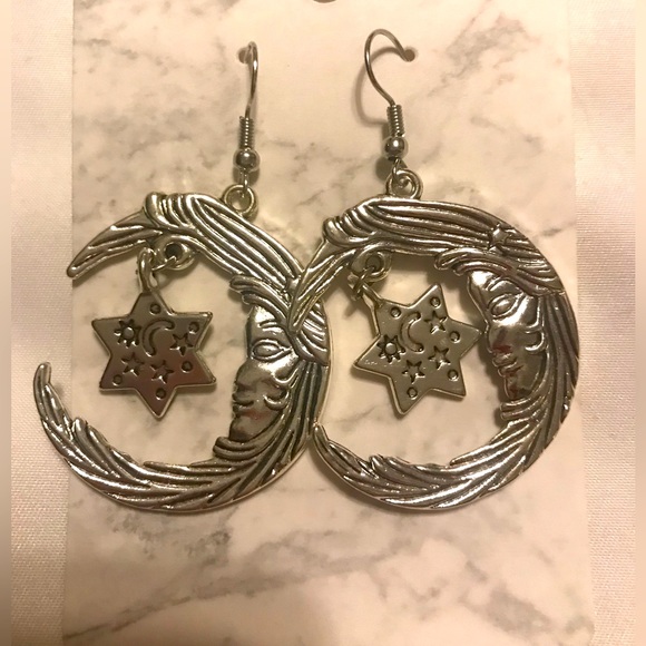 Jewelry - Moon and Stars Earrings